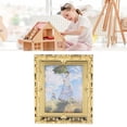 thumbnail image 3 of 1:12 Miniaturas Arte Pintura Hecha a Mano Exquisito Marco Dorado Acrílico Casa de Muñecas Pintura Al óleo para Niñas Niños ANGGREK  Otros, 3 of 8