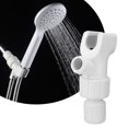 thumbnail image 4 of Soporte de ducha ABS ajustable, organizador, separador de agua con enchufe de tres vías para baño, 4 of 8