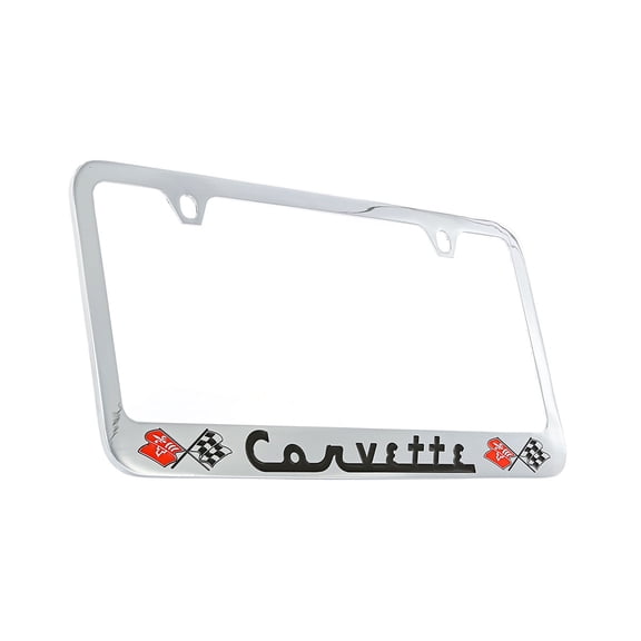 Chevrolet Corvette C1 Chrome Plated Metal License Plate Frame Holder