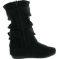 thumbnail image 2 of Lucky Top Girls Bank-21K Slouch Double Buckle Suede Boots with Zipper, 2 of 4
