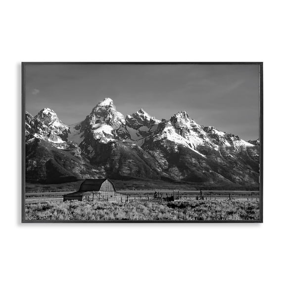 Stupell Industries John Moulton Barn Landscape Black Framed Giclee Art, design by Steve Toole