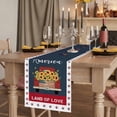 thumbnail image 2 of Table Runners 70 Inches Long Dress Scarves, Independence Day Farmhouse Coffee/Dining/Kitchen Table Decor, Holiday Table Runner, Red Truck USA Flag Star Sunflowers 13x70 Inch, 2 of 9