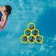thumbnail image 1 of Juego de lanzamiento de piscina, flotador de espuma, fácil de instalar para niños y adultos, juego de piscina, juguetes para lanzar pelotas para Amarillo, 1 of 8