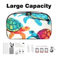 thumbnail image 3 of Turtle Oxford Cloth Waterproof Storage Pouch for Electronic Devices - Hard Drive Cases, Charger Case, Small Travel Case, Cable Organizer Storage - 5.9x9.44x3.14 in, 3 of 6