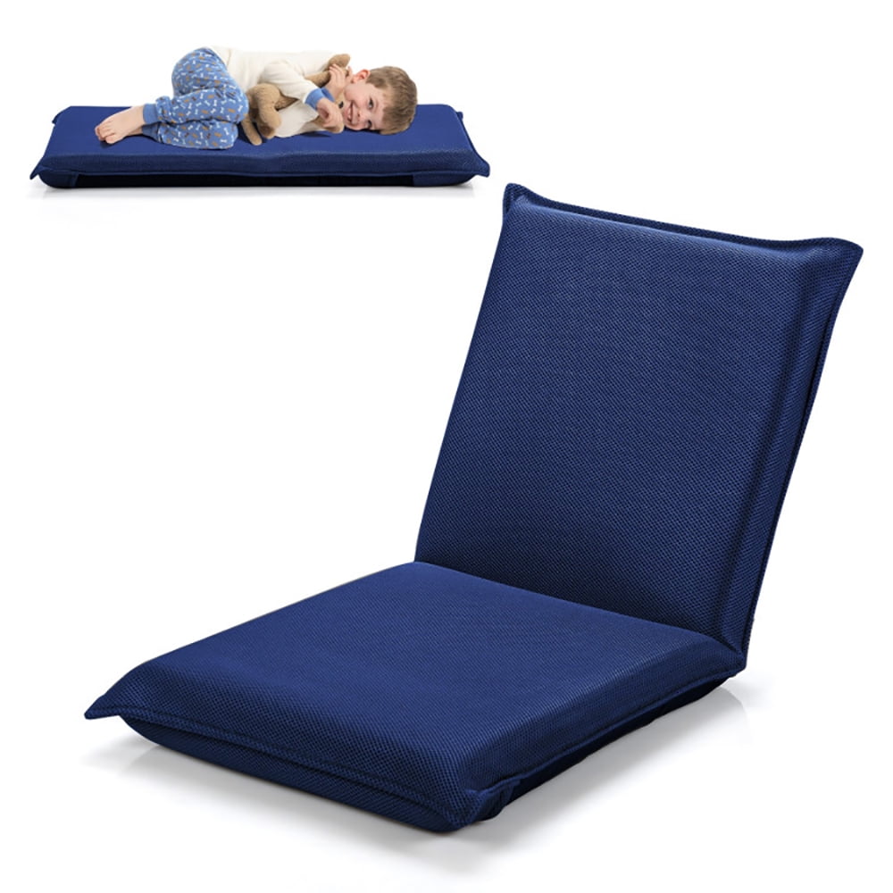 Finihen Floor Chair, Folding Lazy Sofa Chair, Adjustable 6 Positions Folding Lazy Man Sofa Chair, for Living Room, Bedroom, for Gaming, Reading, Navy Finihen Floor Chair, Folding Lazy Sofa Chair, Adjustable 6 Positions Folding Lazy Man Sofa Chair, for Living Room, Bedroom, for Gaming, Reading, Navy