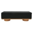 thumbnail image 6 of SAFAVIEH Couture Vianna Solid Boucle Modern Bench with Storage, Black, 6 of 16