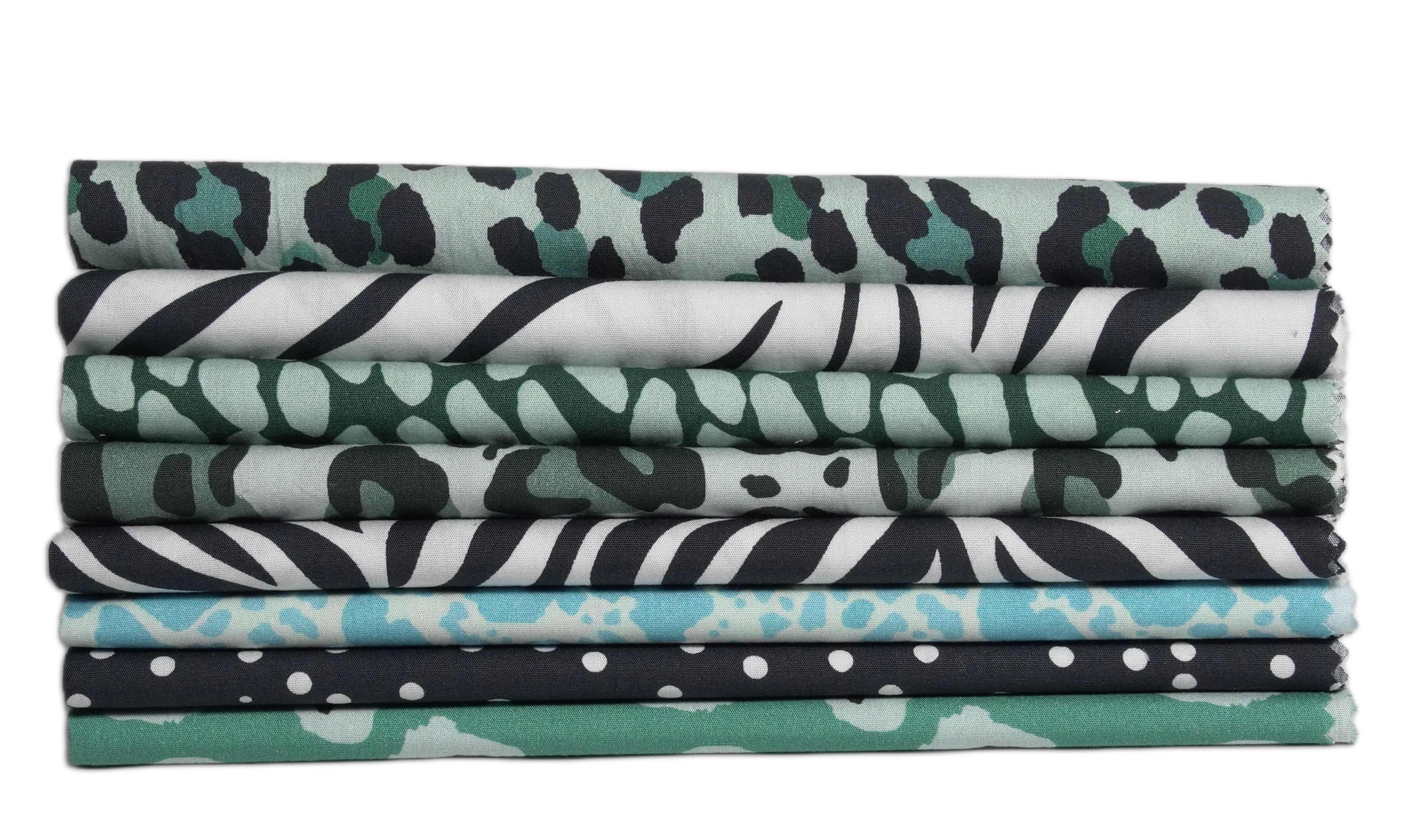 Soimoi 8 Pc Fat Quarter Bundle- Animal Skin Print 18"x 22" DIY Patchwork- 100% Cotton Pre-Cut Quilting Fabric