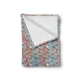 thumbnail image 2 of Abstract Soft Flannel Fleece Blanket, Soft Colored Composition of Pale Pink and Blue Tone Background with Tangled Lines, Cozy Plush for Indoor and Outdoor Use, 50" x 70", Multicolor, by Ambesonne, 2 of 6
