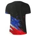thumbnail image 5 of Blusas y camisas de manga corta con cuello en V, moda de verano, camiseta informal de cuello redondo estampada para hombre, top de algodón de imitación para hombre, 5 of 5