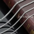 thumbnail image 5 of 1/2/3/5/7MM 7"-40" Wholesale Lots Silver Stainless Steel Box Chain Necklace Hot, 5 of 5