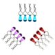 thumbnail image 2 of Clip retenedor YONGSHENG metal 4 piezas rojo, 2 of 5