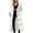 White, variant on JURANMO 2024 Trendy Down Jackets for Women Maxi Winter Coat Solid Color Hooded Long Quilted Jackets with Pockets Deals of the Day Brown M