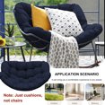 thumbnail image 5 of Outdoor Papasan Rocking Chair Cushion, Water Resistant Egg Chair Cushions replacement, Hanging Basket Swing Cushion 6.3in thick, Indoor Rocking Chair Seat Cushion, 5 of 6