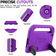 thumbnail image 5 of AVAWO Kids Case for iPad Mini 1 2 3 (Just fit Mini 1/2/3, Not Fit Mini 4/5)- Built-in Screen Protector Light Weight Shockproof Kids Cover for 7.9" iPad Mini 1st & 2nd & iPad Mini 3rd Generation-Purple, 5 of 8