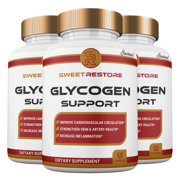 Sweet Restore Glycogen Support Capsules, Maximum Strength SweetRestore Supplement Pills, 3 Month Supply (3 Pack)