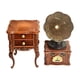 thumbnail image 1 of Muebles para casa de muñecas en miniatura con gramófono a escala 1:12 con mueble, accesorios para casa de muñecas, tocadiscos para microadornos, 1 of 9
