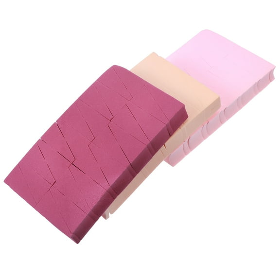 Yardwe 72Pcs Triangular Wedge Foundation Makeup Sponge Hydrophilic Material Cosmetic Application Everyday Use 3 Sets