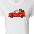 thumbnail image 4 of Inktastic Christmas Red Vintage Truck with Presents Women's T-Shirt, 4 of 5
