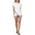 thumbnail image 2 of INSPIRE CHIC Eyelet Tops for Women's Short Sleeve Hollow Out Summer Dressy Casual Top S White, 2 of 6
