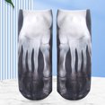 thumbnail image 4 of 1 par de calcetines divertidos con patrón 3D, divertidos calcetines tobilleros de corte bajo, regalo de Navidad y Halloween, 4 of 6