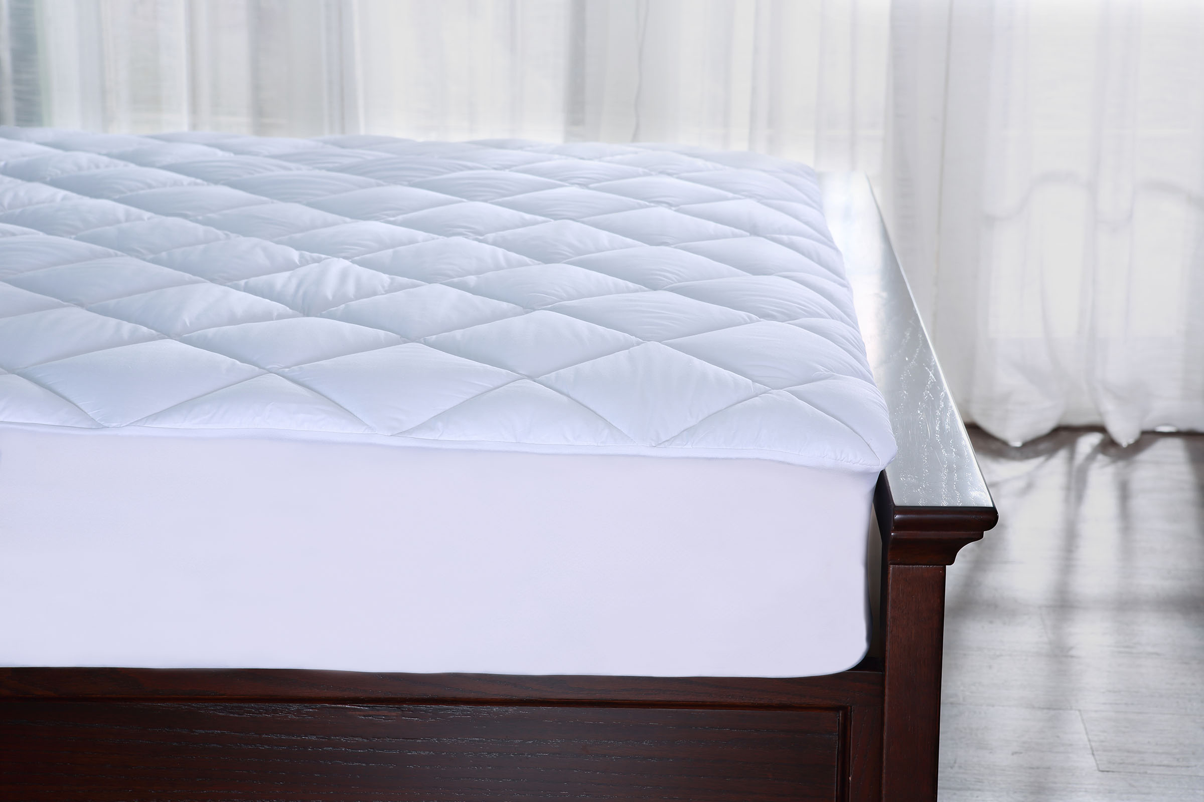 Mainstays Solutions, Quilted Mattress Pads with Odor and Temperature Control, Full