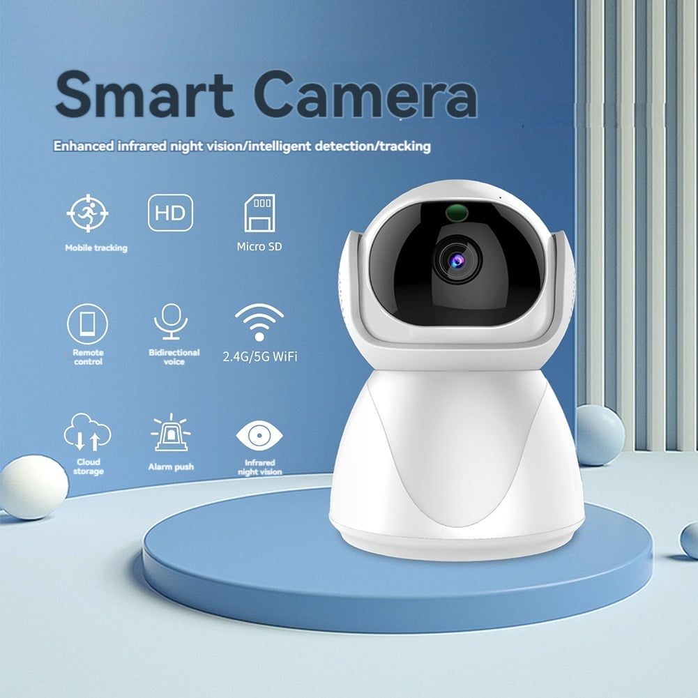 Indoor Security Camera for Home Baby Monitor Dog-Cat-Pet Cameras Surveillance Cameras with Night Vision 32G US Plug