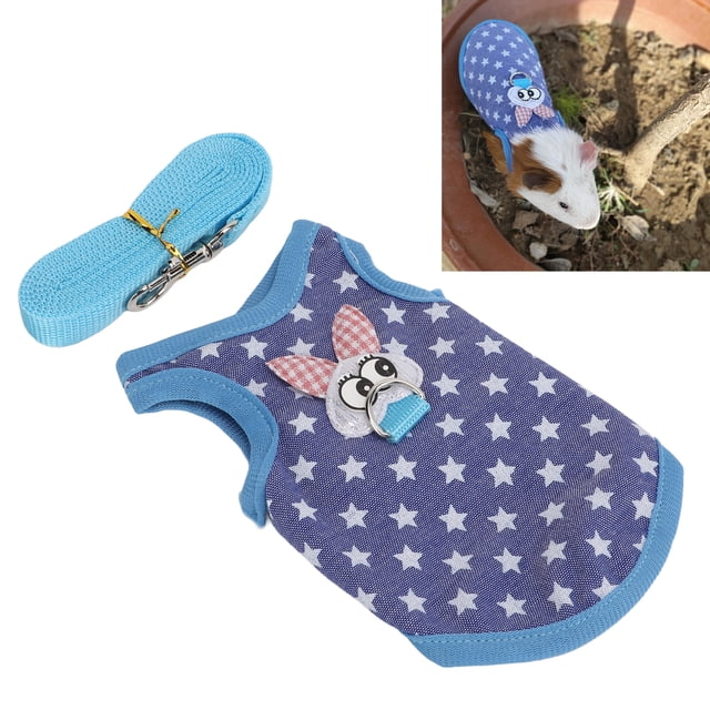 Correa De Chaleco Para Mascotas, Cuerda De Tracción Multiusos Para El Pecho De Hámster, Transpirable, Linda Para Gato, Conejillo De Indias Para Conejos