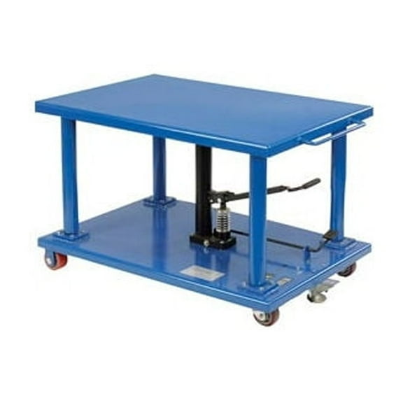 Work Positioning Post Lift Table Foot Control, 30"x24" Platform, 2000 Lb. Capacity