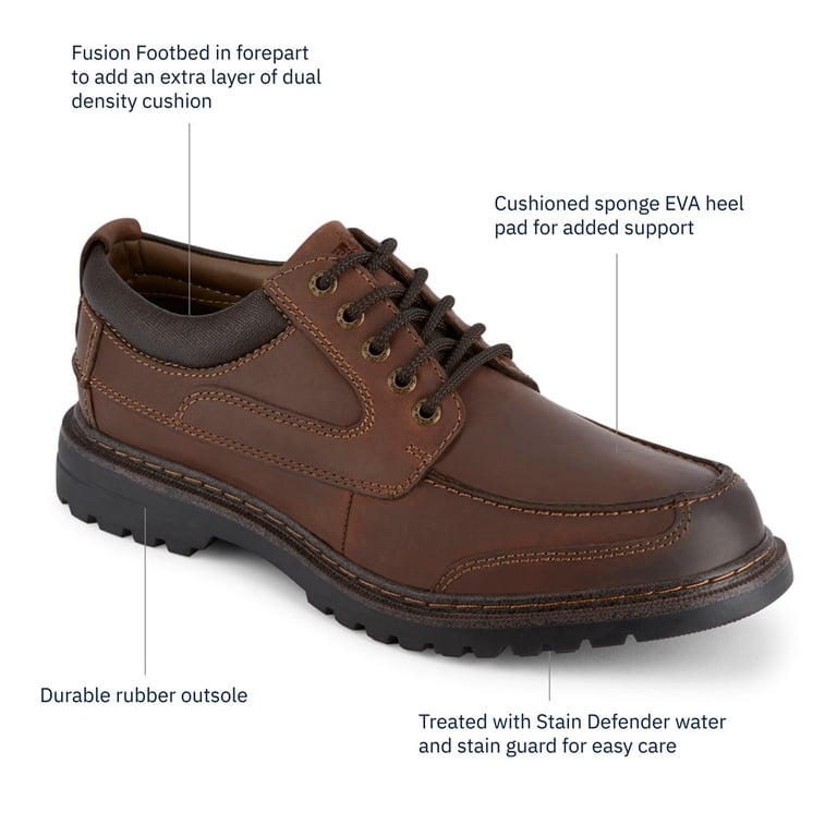 DOCKERS Men's Dublin Oxford Shoes - Wing Tip Design, Synthetic Leather, Cushioned EVA Footbed, Lightweight 4 thumbnail image