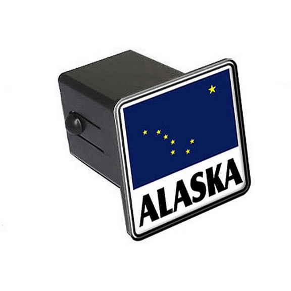 Alaska Flag 2" Tow Trailer Hitch Cover Plug Insert
