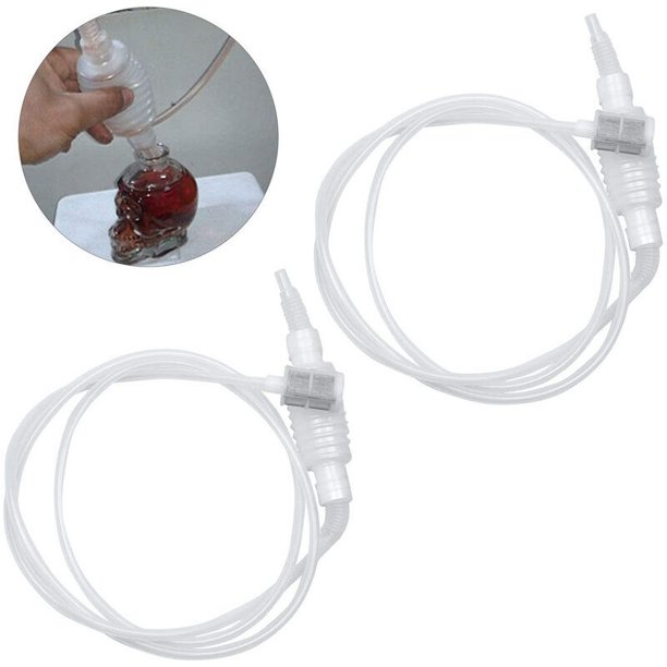 Juego de 2 piezas de tubo de sifón de plástico de 2 m, juego de filtros de sifón para vino, tubo de sifón, filtro de tubo para vino, juego de inicio para cerveza, elaboración de vino