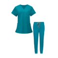 thumbnail image 3 of Conjunto de uniformes exfoliantes Yinane para enfermera de manga corta S, 3 of 8