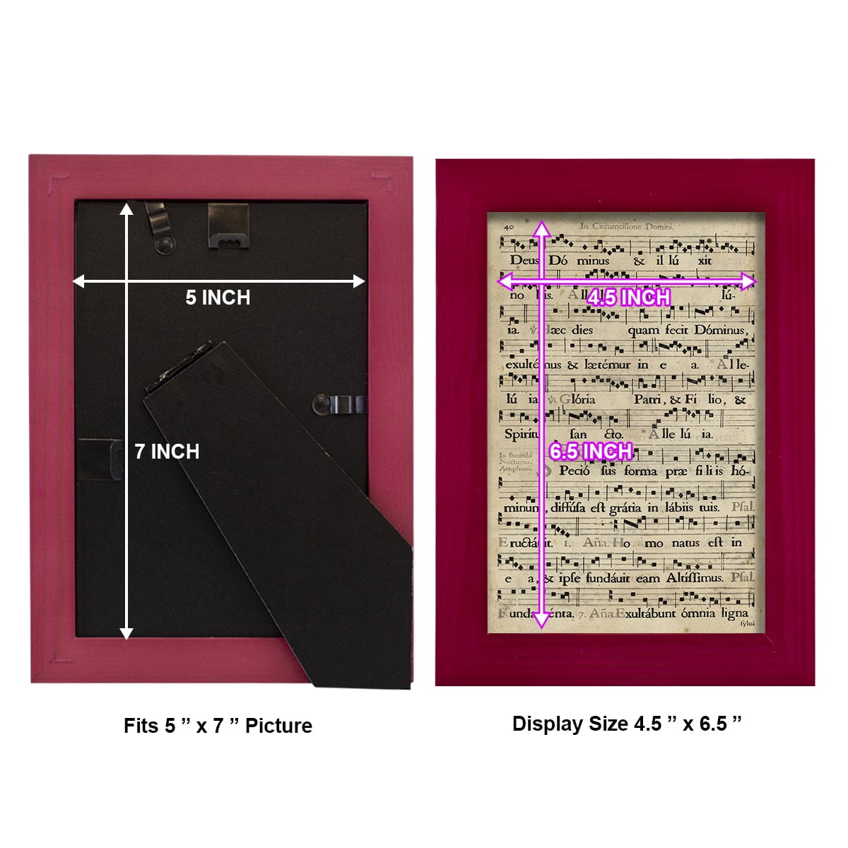 Vellum Songbook II -Framed Print w/glass-Cherry Red