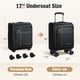 thumbnail image 3 of Maleta de mano Suitcase Tonyeee, 17 pulgadas, Softside, para debajo del asiento, color negro, 3 of 9