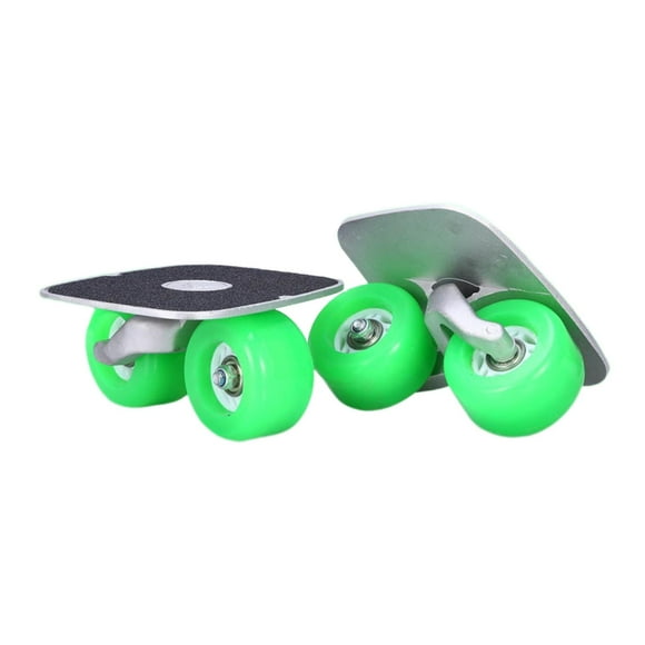 Patines de carretera portátiles profesionales para derrapar, equipo deportivo para exteriores. Ruedas verdes sólidas