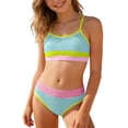 thumbnail image 1 of Girls Swimsuits Two Piece Bikini Sets Quick Drying Summer Swimwear Matching Bathing Suits 11-12 Years, 1 of 5