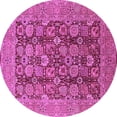 thumbnail image 1 of Ahgly Company Indoor Round Oriental Purple Industrial Area Rugs, 8' Round, 1 of 4