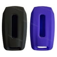 thumbnail image 2 of Dobrev 5 Button Silicone Rubber Cover Keyless Entry Fob Case Skin Protector Holder For Dodge Ram Truck 2019 2020 2021 2500 3500 5500 Key   black and purple, 2 of 4