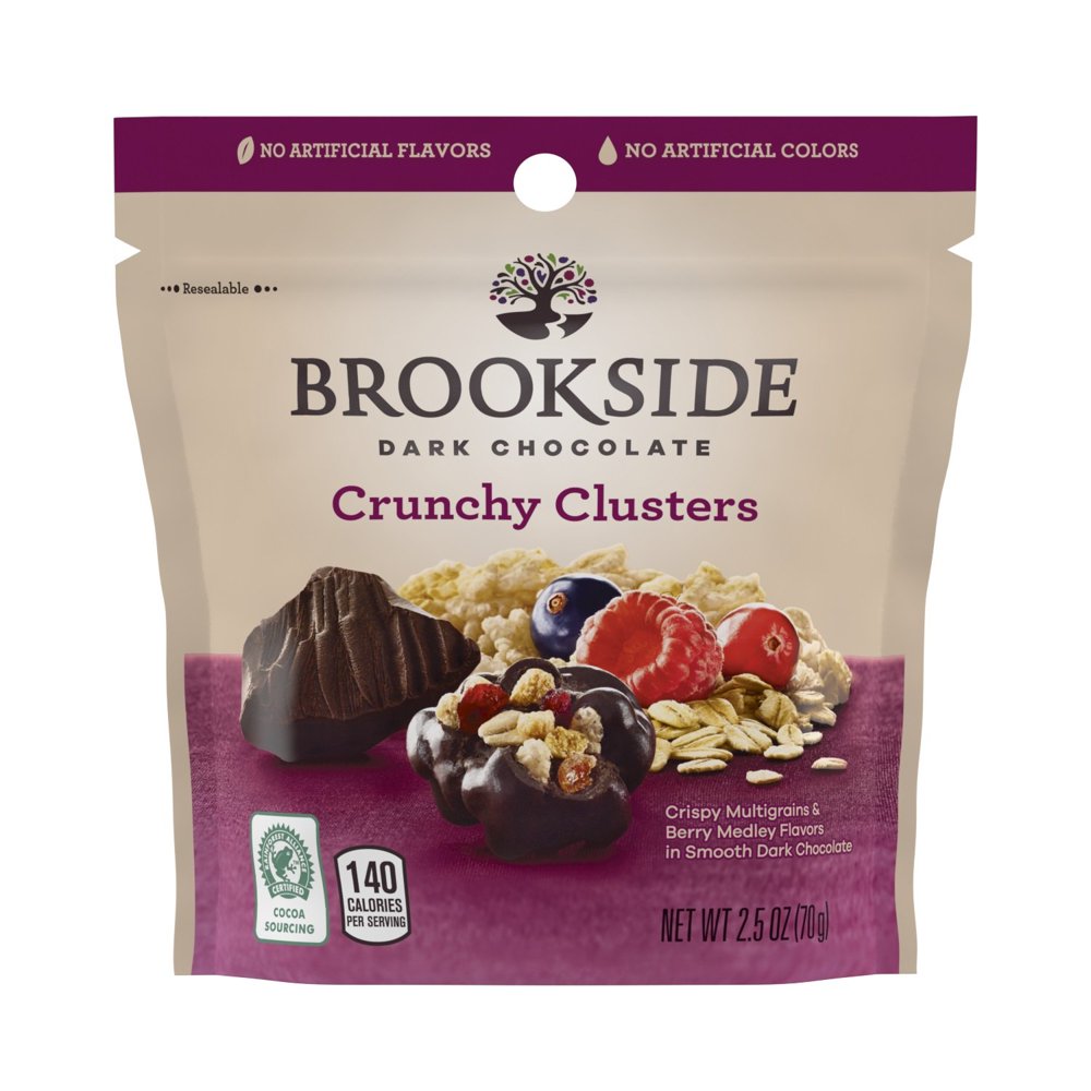 BROOKSIDE Dark Chocolate Crunchy Clusters, Berry Medley, 2.5 Ounce