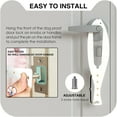 thumbnail image 3 of 3 Pcs Cat Door Holder Latch, Flex Latch Cat Door Stopper with Adjustable Strap 2.5-6" Wide, Alternative Fast Latch Strap Let Cats in and Keeps Dogs Out of Litter & Food and Safe Baby Proof (White), 3 of 7