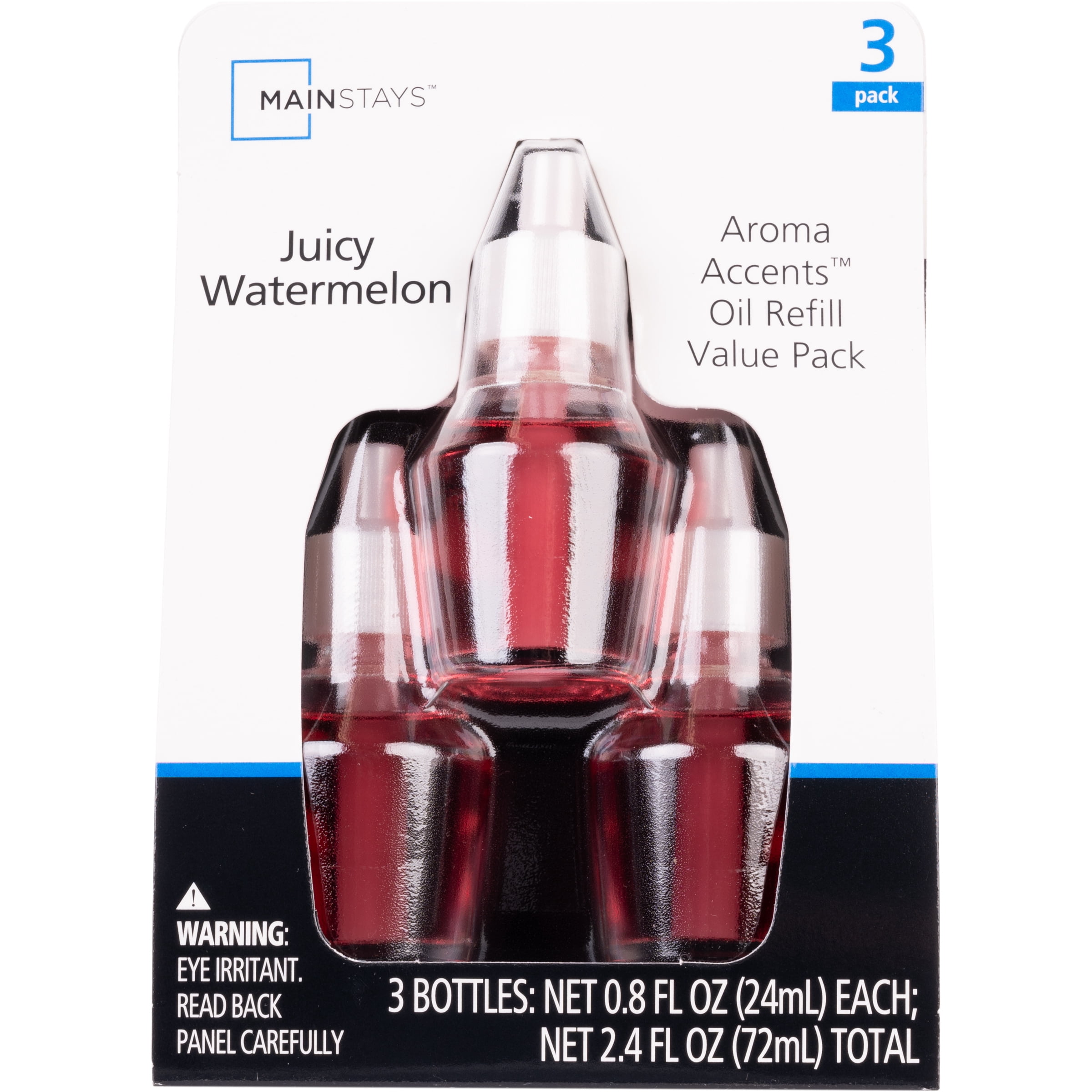 Mainstays Aroma Accent Fragrance Oil, Juicy Watermelon (3-Pack)