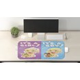thumbnail image 2 of Gender Reveal Computer Mouse Pad, Girl and Baby Boy with Dogs Puppy Congratulations Birthday Theme, Rectangle Non-Slip Rubber Mousepad Large, 31" x 12" Gaming Size, Multicolor, by Ambesonne, 2 of 2