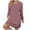 Pink, variant on Turilly Women's Fall And Winter Oversized Dresses Loose Round Neck Short Sleeved Tie Printed Dress