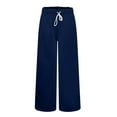 thumbnail image 6 of HAiming Wide Leg Sweatpants for Women Drawstring High Waisted Elastic Pants Plus Size Casual Loose Lounge Trousers, 6 of 7