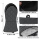 thumbnail image 2 of Guantes de Horno Unique Bargains Calor Resistente Gris 1 Par, 2 of 8