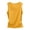 Yellow, variant on Women's Cotton Camisole, Audhol Women's Threaded Cotton Round Neck Wrapped Camisole Vest Beige Round Neck Tank Top L