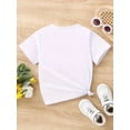 thumbnail image 2 of Camiseta de manga corta con estampado de puños de mamá e hija, cuello redondo, ropa de verano informal y moderna para niños de 1 a 8 años., 2 of 6