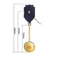 thumbnail image 3 of ZHAOCHENG Movimiento de reloj de cuarzo silencioso Mecanismos de reloj con agujas que funcionan con pilas Mecanismo de reloj de pared de eje corto y largo Reemplazo de motor Piezas de reparación de br, 3 of 5