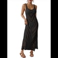 thumbnail image 2 of Vestidos Playeros de Crochet para Mujer, Sin Mangas, con Abertura Lateral, Largos, Negros, Talla Única, 2 of 8