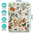 thumbnail image 5 of Retro Floral Pet Mat - Tropical Color Scheme, Waterproof Dog Feeding Mat with Durable Construction, 5 of 5